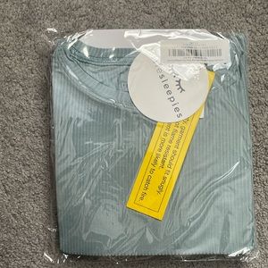 Little Sleepies Limited Edition Stormy Ribbed 2 Piece PJ Set Size 9/10